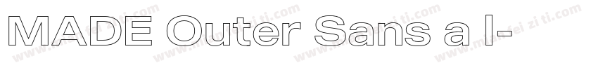 MADE Outer Sans a l字体转换